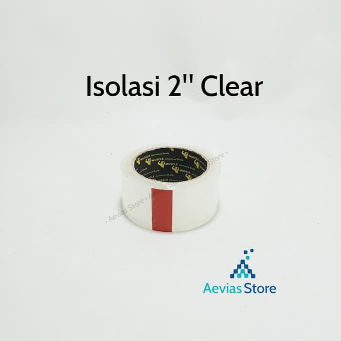 

Siap Kirim Isolasi / Lakban / Selotip / Opp Tape Bening / Clear 2". Ori