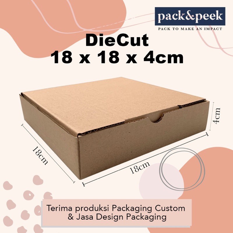 

Packaging Kardus DieCut 18x18x4 Packaging Pizza Polos DC19 (NO MINIMAL ORDER)