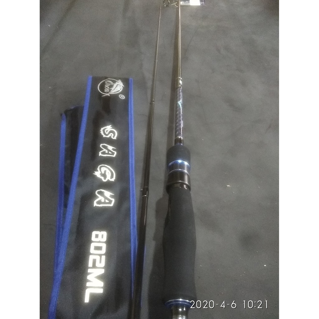 Joran Spinning Orca Saga 802ML Carbon Medium Light Murah