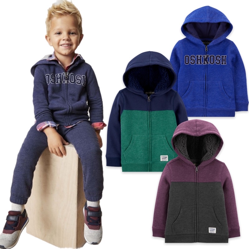 Jaket Hoodie Anak Laki Laki Perempuan Oshkosh L224