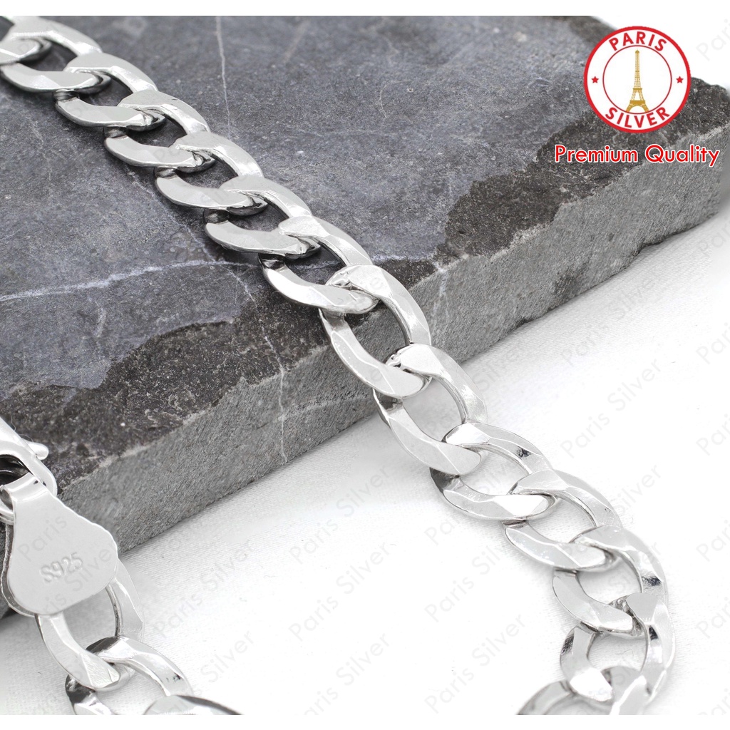 RB Gelang Pria Rantai Sisik Naga Perak Asli Silver 925 Tangan Cowok Cowo