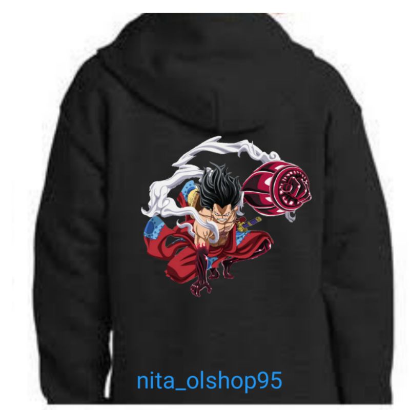 jaket Zipper Hoodie one piece gear4 terbaru