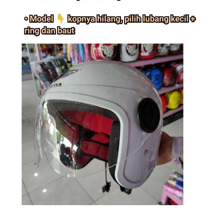 Tren Kekinian.. Kaca Helm Scoopy Lubang Kecil Free Baut Ring Visor Akrilik