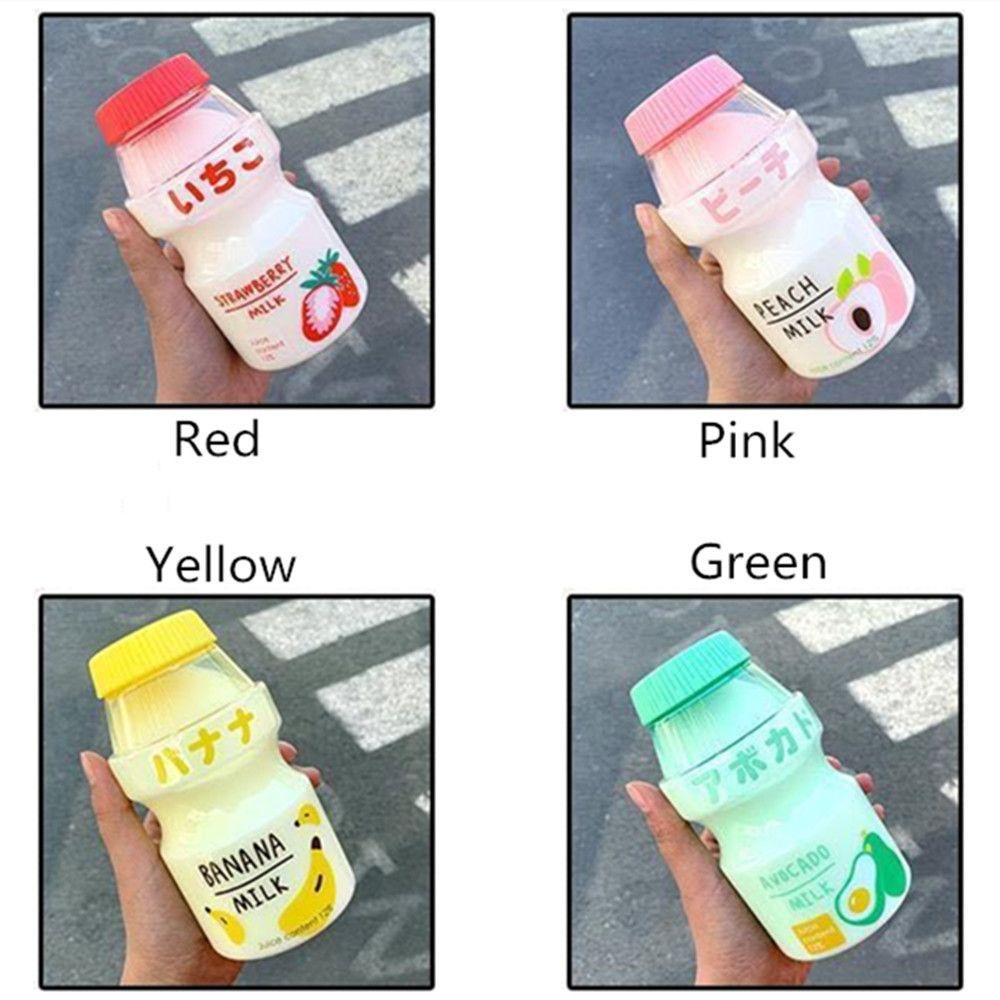 Solighter Botol Minum Plastik BPA Free Bentuk Buah Kartun Untuk Olahraga / Travel