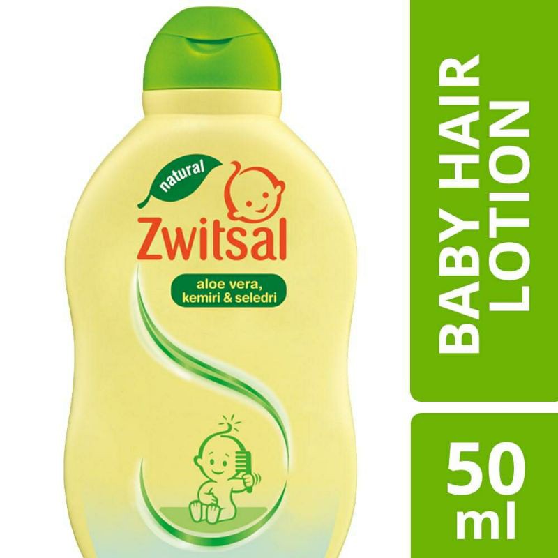 Zwitsal Baby Hair Lotion 50ml Aloevera Kemiri Seledri -Zwitsal Lotion Rambut Bayi Traveling Size