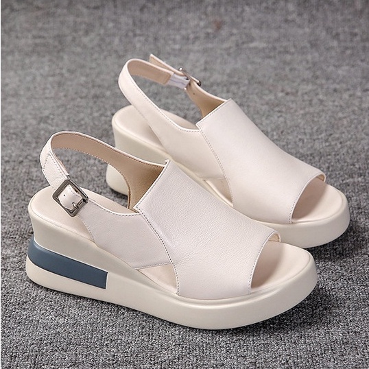 [ ORIGINAL IMPORT ] Sepatu Sandal Wedges Wanita Import Premium Quality SI 140