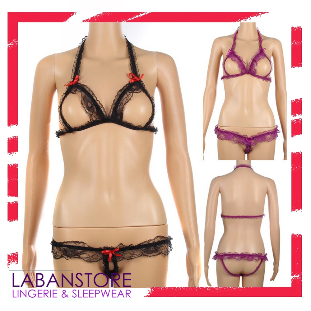 Lingeria Teddies Open Lingerie Set Micro Bikini Sexy