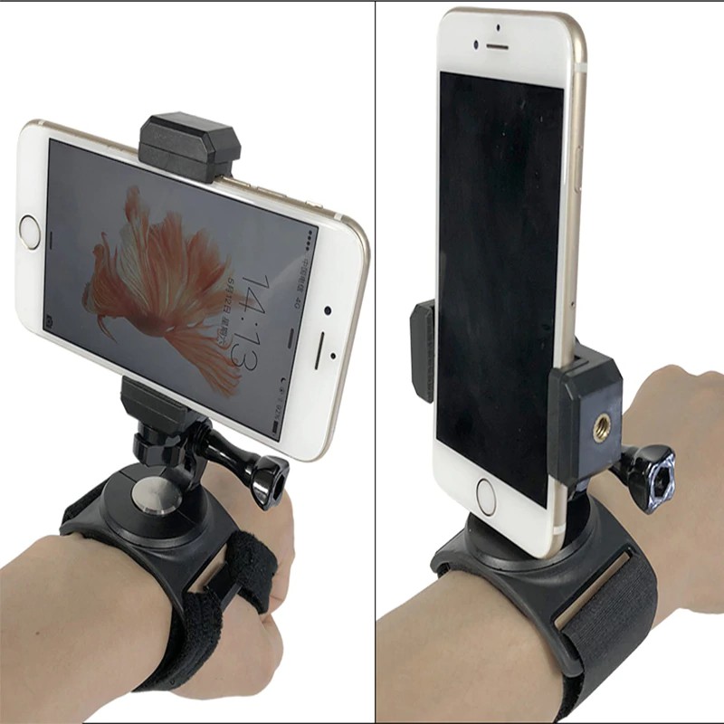 camera Hand Wrist Arm Leg Straps 360-degree Rotation Mount for IPhone Huawei Samsung Xiaomi Phone
