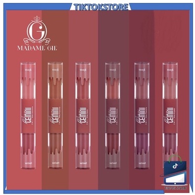 TIKTOK - Madame Gie Miss Gemini 2 in 1 Gloss n Velvet - Make Up Lipstick