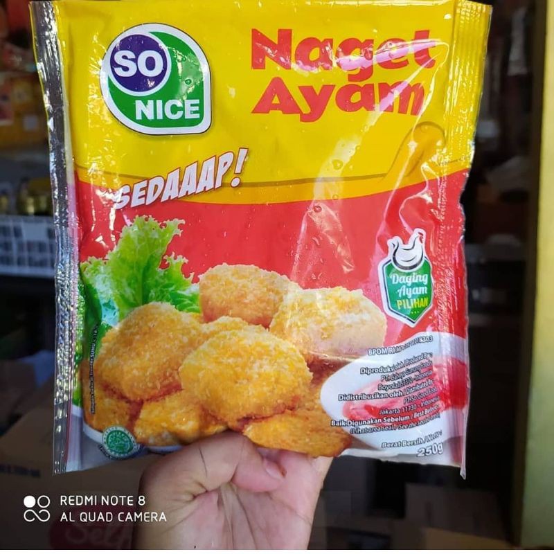 

Nugget / naget ayam So Nice 250gr