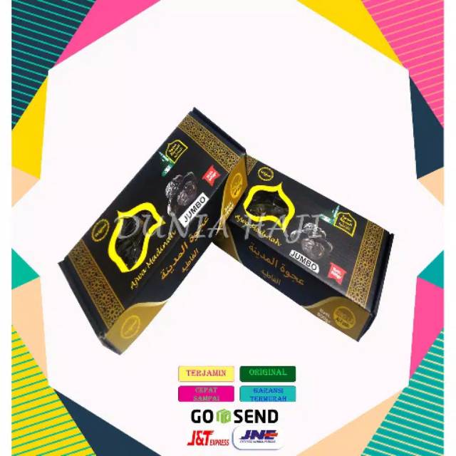 

Kurma ajwa jumbo 500gr Dus Random