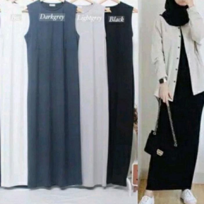 ✺ DRESS INNER SPAN JERSEY / INNER GAMIS TANPA LENGAN [] ۩