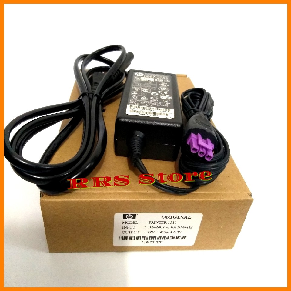 Adaptor Charger Printer HP 1515 1010 1510 22V -455MA 60 W Original 3 PIN