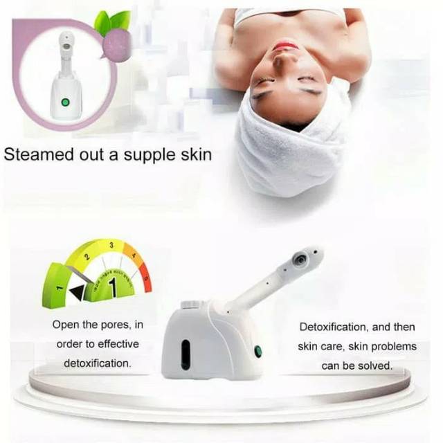 steam facial ozone perawatan wajah steamer vapozone kingdom ion portable uap wajah mini