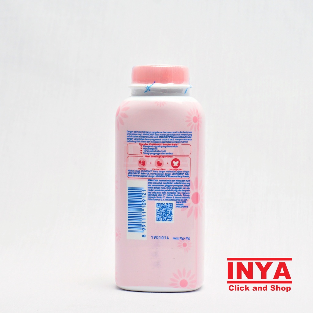 JOHNSON BLOSSOMS BABY POWDER 75gr - Bedak Bayi