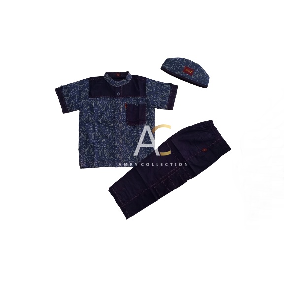 Setelan Koko Al jami Motif Terbaru Baju Muslim Anak 4th