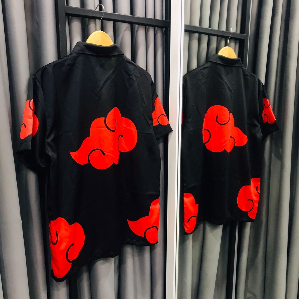 Kemeja Akatsuki Basic Cosplay Formal Anime Manga Naruto Premium Unisex