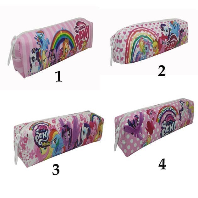 

Kotak Pensil Seleting Bahan Kain Motif Little Pony- Alat tulis Motif
