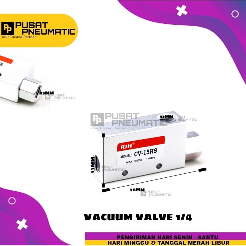 VACUM VALVE / VACUM EJECTOR 1/4"