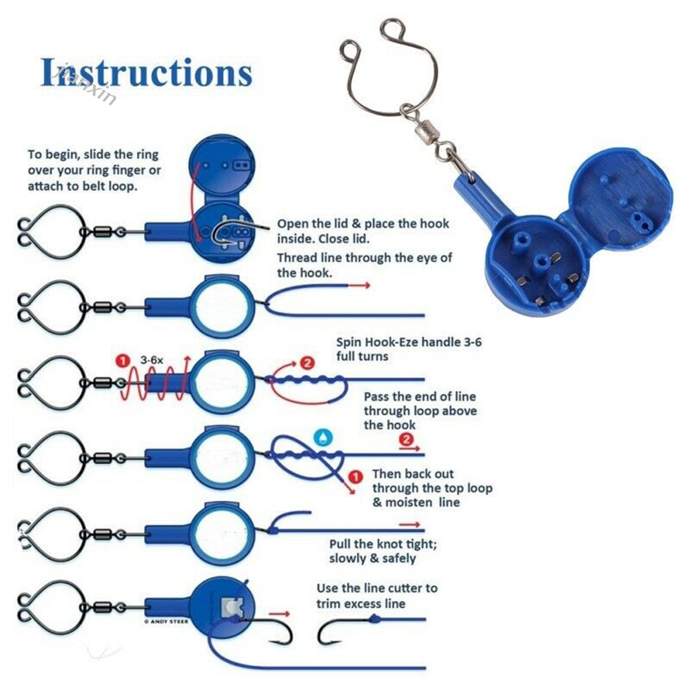 [Jianxin] Multifunctional Knot Tool Fishing Tackle Fast Hook Tying Safety Fish Accessories