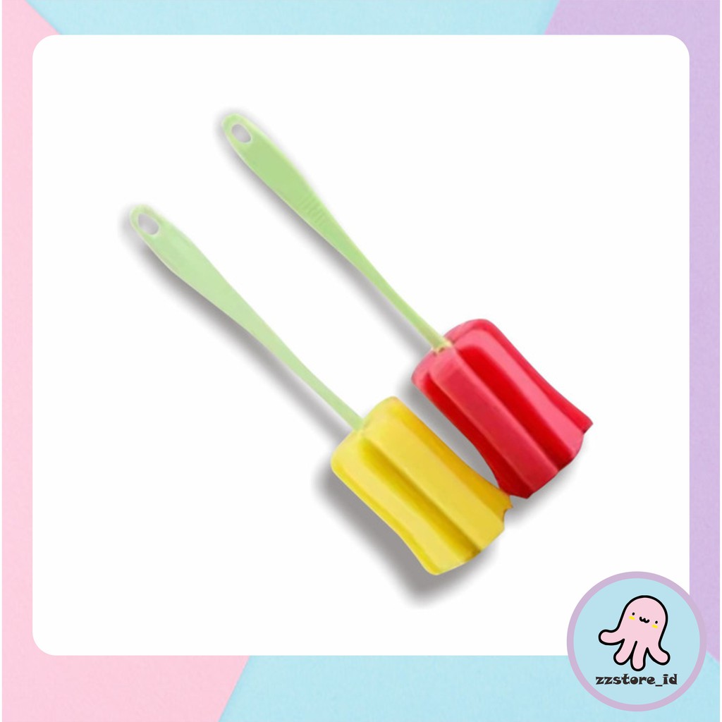 Sikat Botol Susu Bayi / Sikat Gelas / Sponge Bottle Brush