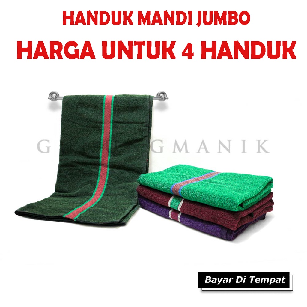 handuk mandi jumbo isi 4 pcs handuk murah menyerap air handuk jumbo 140x70cm handuk dewasa handuk muka termurah