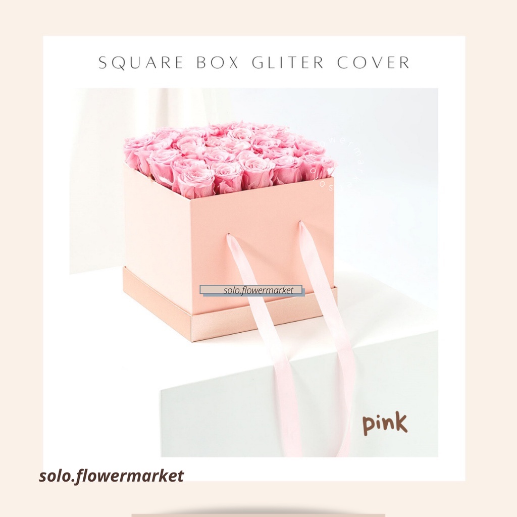 

22cm & 20cm SQUARE Box with GLITER COVER flower box bloombox lingkaran dengan laci box cilinder dengan laci motif marble kotak kado lingkaran besar corak marble abstract pembungkus bunga flower box bloombox buket bunga box TERMURAH