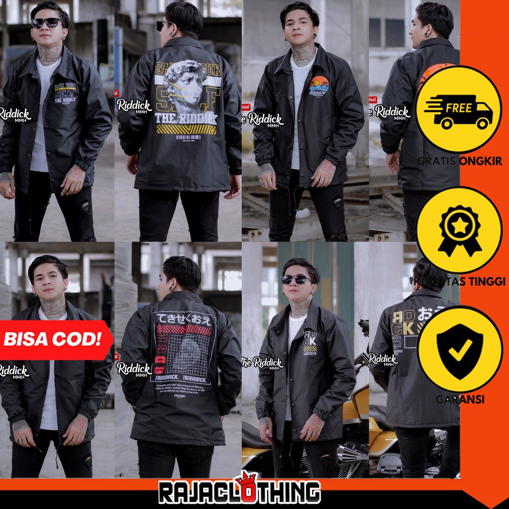 RCL - Jaket Coach Distro RIDDICK Orginal Qualty / JAKET PRIA - JAKET COACH SALVIO HEXIA - JAKET WINDBREAKER - JAKET PARASUT PRIA - JAKET PARASUT