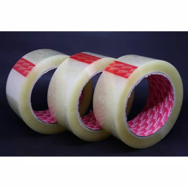 (Terima Cod)Lakban Bening 2inch 90 yard 48mm  Full Gulung  (Dikirim Dari Jakarta)