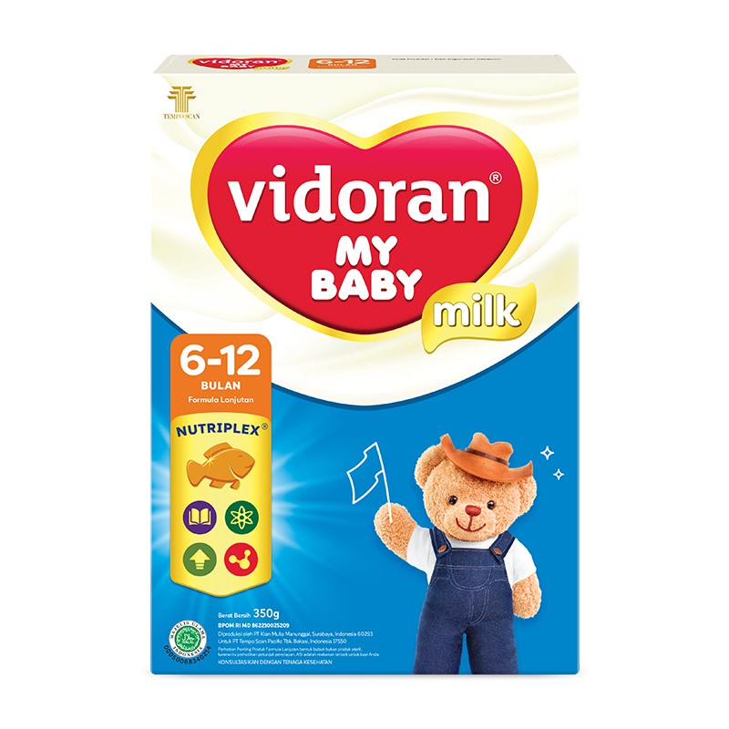 

Vidoran My Baby 6-12 Bulan Nutriplex 350gr