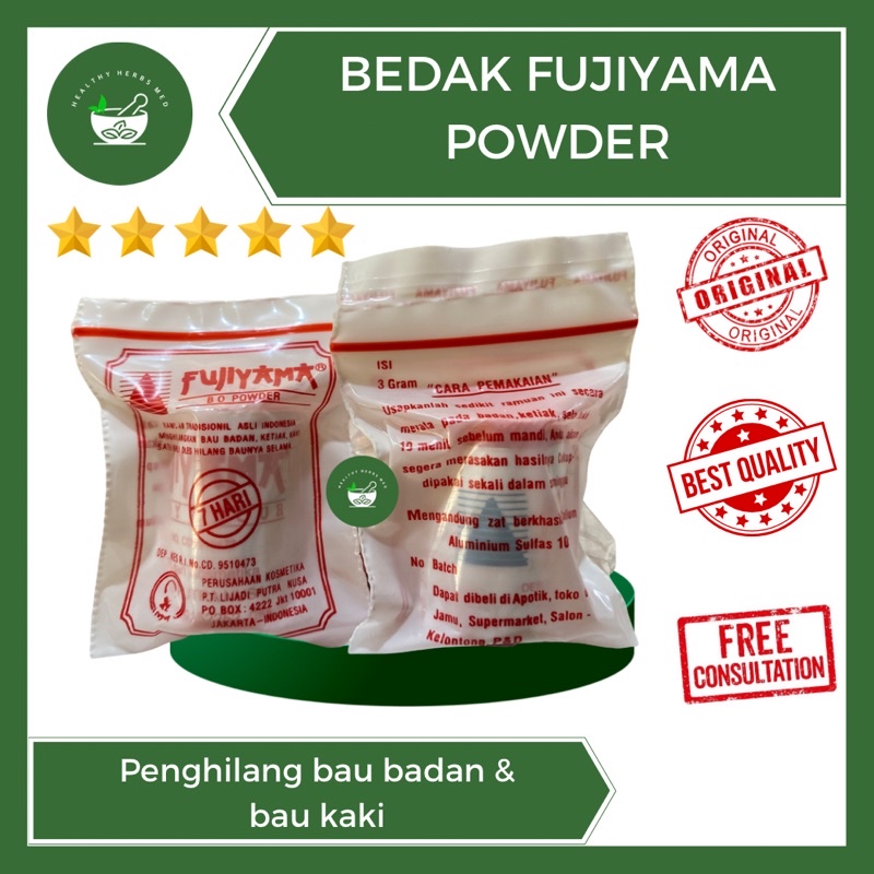 Bedak Fujiyama Powder Penghilang Bau Badan dan Bau Kaki