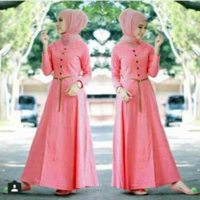 30+ Ide Baju Gamis Warna Salem