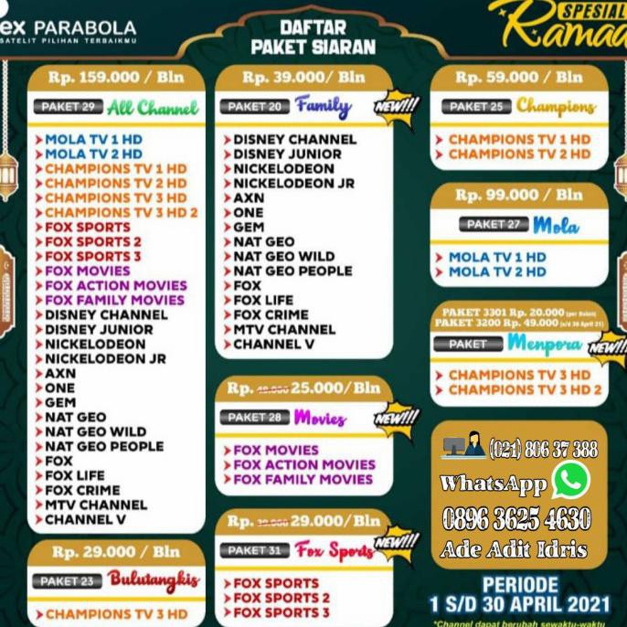 Ready&Siapkirim Voucher Tv Nex Parabola - Bulutangkis