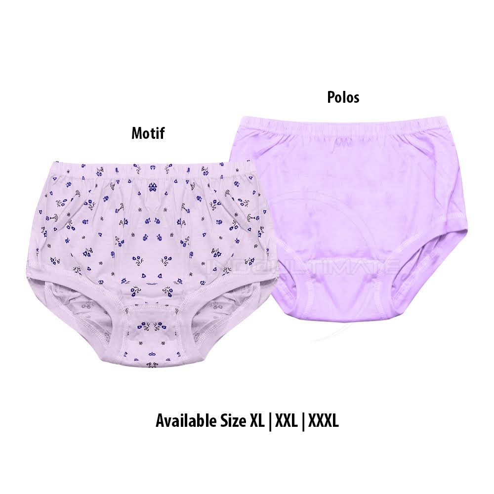 1Pcs Celana Dalam Melahirkan Katun CDM-100 Celana Dalam Wanita Katun Motif Celana Dalam Ibu Melahirkan CD Katun
