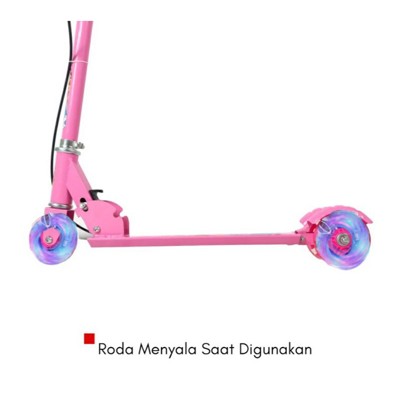 Skuter Anak Otoped Scooter 3 Roda Skuter Roda 3 Free bel dan Rem tangan