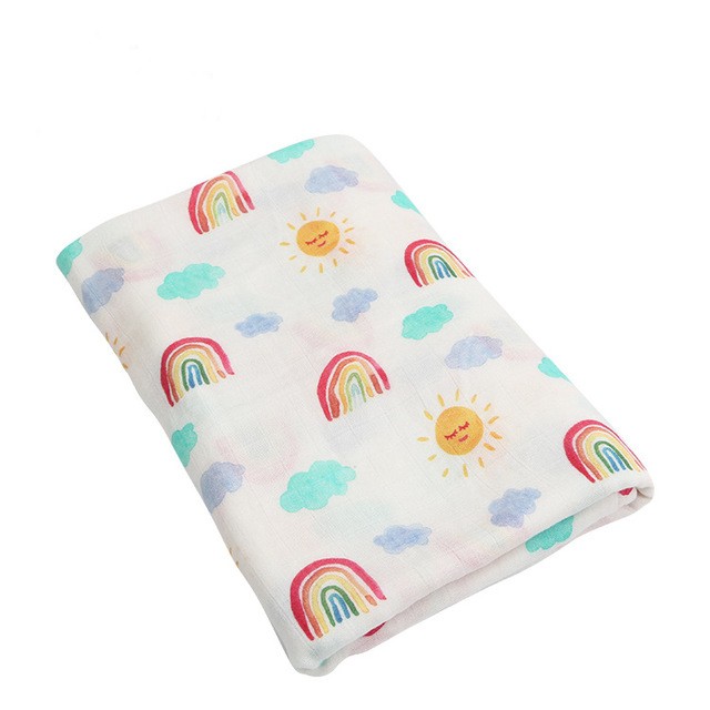 (pimenova) swaddle muslin 70%bambbo30%cotton , bedong bamboo , muslim swaddle  , kain bedong