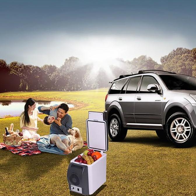 Zhongheng F84578 Kulkas Mini Portable Kulkas 6L Pendinginan Pemanasan Km76878