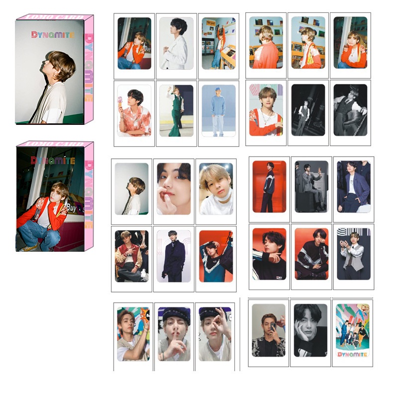 30pcs Kartu Lomo Foto KPOP BTS Album Dynamite