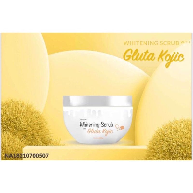 MS GLOW ORIGINAL WHITENING GLUTA SCRUB MS GLOW PEMUTIH BADAN PERMANEN AMPUH BPOM  LULUR MS GLOW