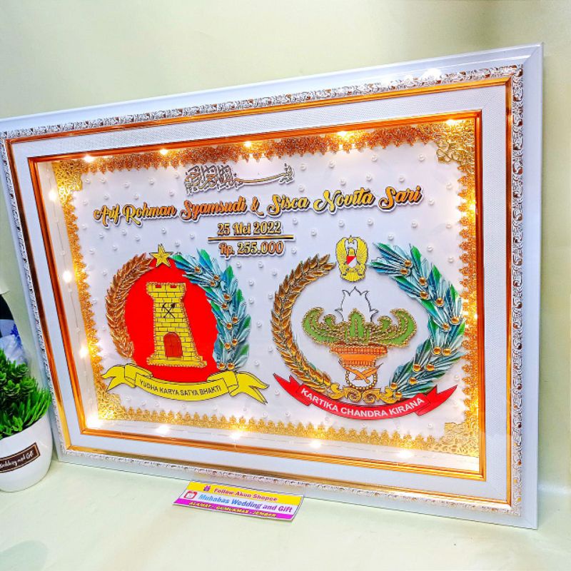 Mahar Pernikahan Bingkai / Mahar Logo / Mahar Abdi Negara / Mahar Elegan