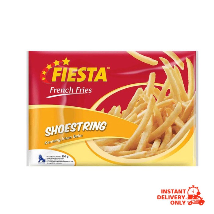 

Fiesta FF Shoestring 500gr Kentang Goreng Beku barcode 8993207571683