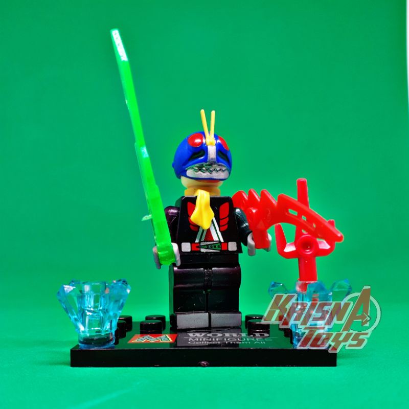 MAINAN BALOK SUSUN/BRICKS KAMEN RIDER/BUILDING BLOCK BELALANG TEMPUR