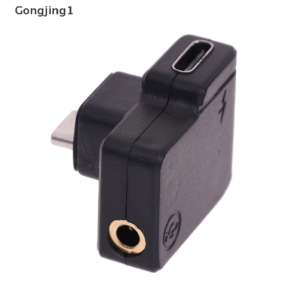 Gongjing1 Adapter USB-C Ke Port Audio 3.5mm Untuk Kamera Action DJI OSMO