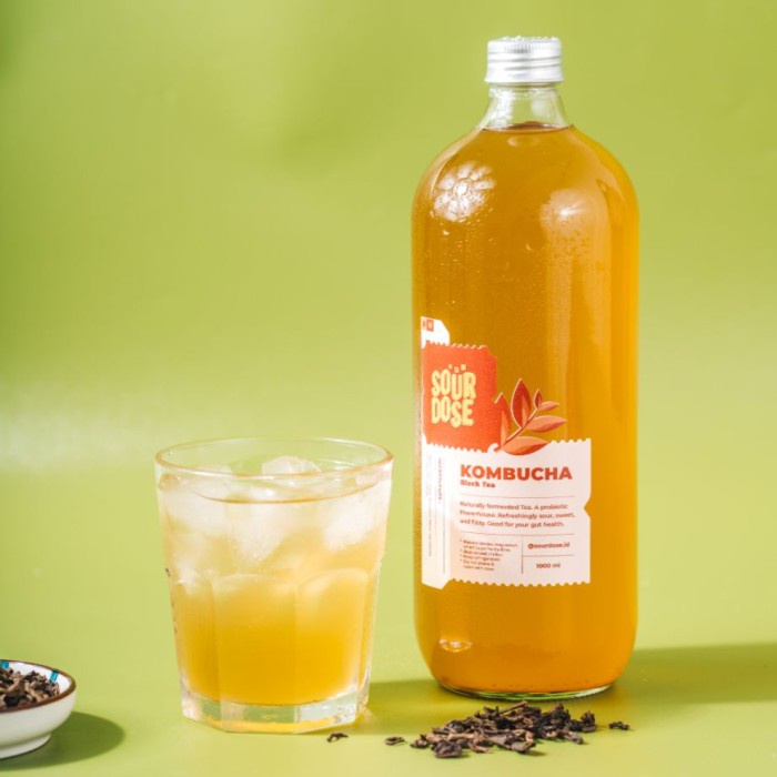 

Kombucha Black Tea - 1000ml | by Sourdose (BERKUALITAS)