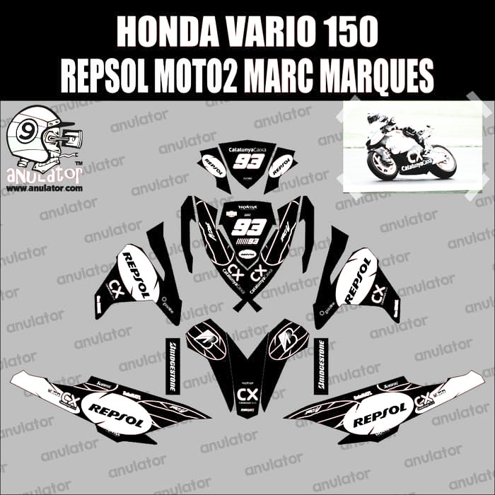 Termurah Sticker Striping Motor  Stiker Honda Vario  150 Esp 