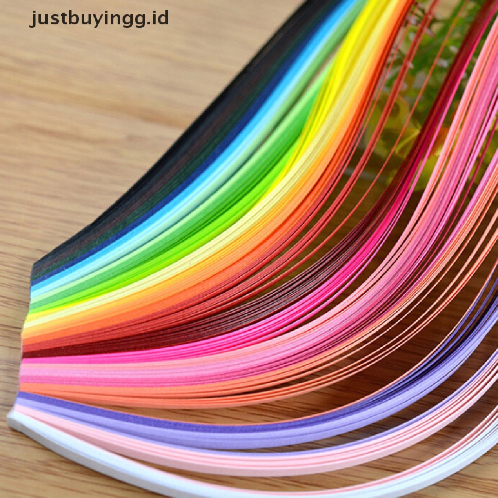 260 Strip Kertas Quilling Bunga Handmade Untuk Dekorasi Kerajinan Kertas