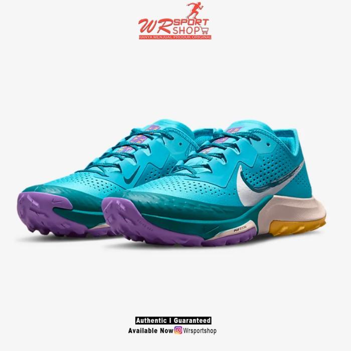 Perlengkapan Lari Nike Air Zoom Terra Kiger 7 Mens Trail Running - Turquoise Blue Ori