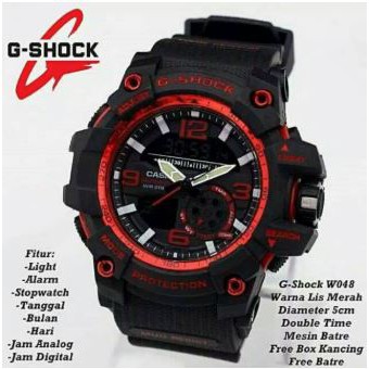 TAHAN AIR JAM TANGAN PRIA CASIO G-SHOCK DUAL-TIME GG-1000 GK001 G-SHOCK