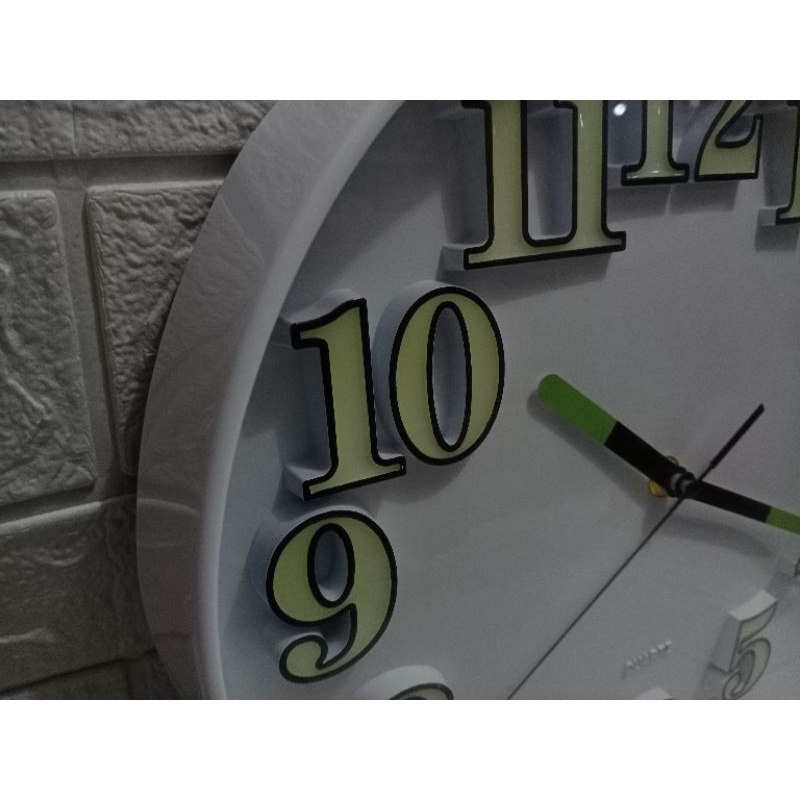 jam dinding wall clock BC-9799/jam dinding Fosfor/jam dindung angka timbul
