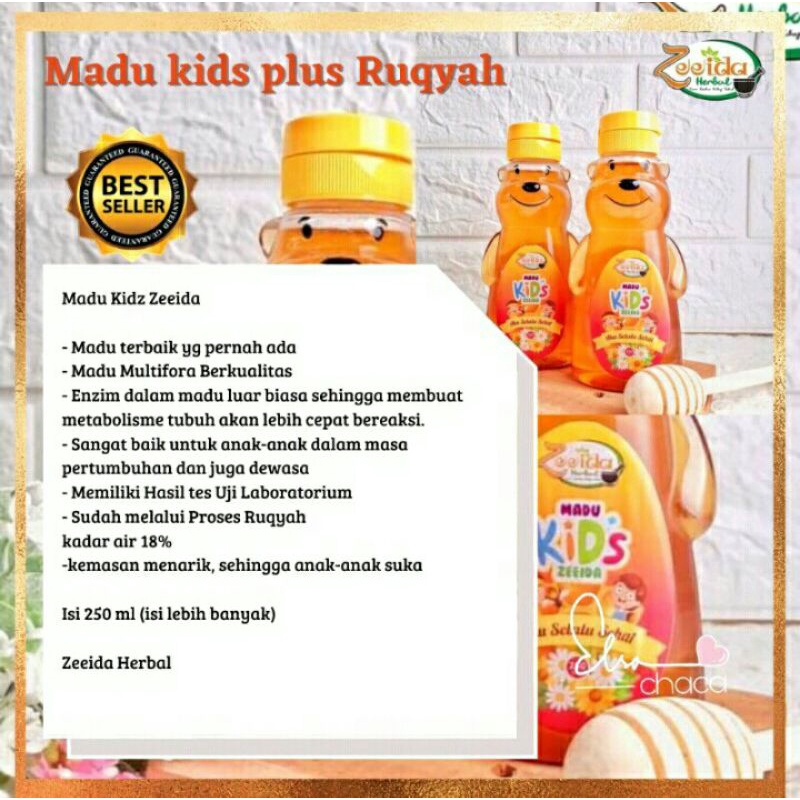 

Madu Kids Zeeida Herbal / Penambah Nafsu Makan